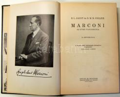 Jackot és Collier: Marconi az éter varázslója, a magyar rádió fejlődésének történetével kiegészítve. Singer és Wolfner é.n., Aranyozott egészvászon kötésben. Szép állapotban