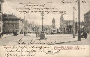 Sopron Széchenyi tér villamossal (fl)