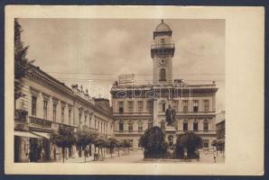 Komárom Klapka square with the shop of József Goldmann