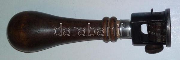 Régi, fanyelű "Rácalmás MÁV" köriratos dátum bélyegző / Railways stamper 10 cm