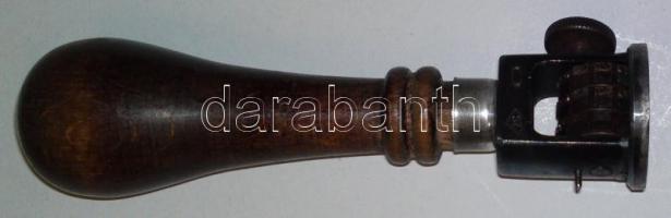 Régi, fanyelű "Rácalmás MÁV" köriratos dátum bélyegző / Railways stamper 10 cm