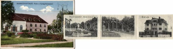 Harkányfürdő park, gyógyterem leporellocard