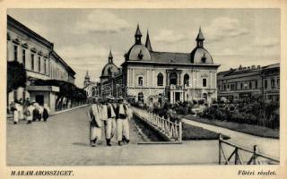 Máramarossziget main square, folklore (fa)