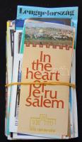 78 db klf magyar és külföldi utazási prospektus, idegenforgalmi szórólap és 2 db térkép a 70-es évektől