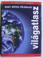 2006 Nagy Képes Földrajzi Világatlasz, Hibernia Nova Kiadó, fűzött kemény papírkötés, rengeteg fotóval, kiváló állapotban