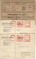 1937 Német rokkantbiztosítási igazolvány 26 db nyugtabélyeggel + 2 banki levelezőlap