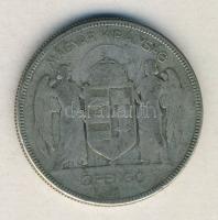 1930. 5P Ag "Horthy jobbra" T:3/3- ph.