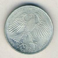 NSZK 1976. 5M Ag "Grimmelshausen" T:1