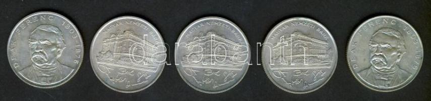 1993-94. 200Ft Ag "MNB" , "Deák" (5x) T:2-