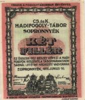 Sopronnyék/hadifogolytábor 1916. június 16. 2f T:I