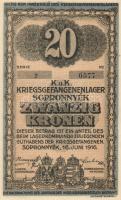Sopronnyék/hadifogolytábor 1916. június 16. 20K T:I