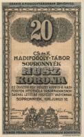 Sopronnyék/hadifogolytábor 1916. június 16. 20K T:I