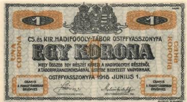Ostffyasszonyfa/hadifogolytábor 1916. június 1. 1K T:I