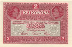 1916. 1K + 2K "Deutschösterreich" felülnyomással T:I