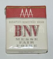 1965 BNV vásár bontatlan doboz, limitált szériás  cigaretta / unopened pack of special edition cigarettes
