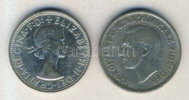 Ausztrália 1951-62. 1Fl Ag (2x) T:2,3 ph