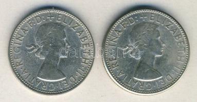 Ausztrália 1962-63. 1Fl Ag (2x) T:3+