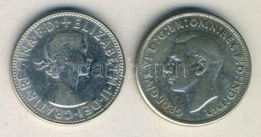 Ausztrália 1946-62. 1Fl Ag (2x) T:3+