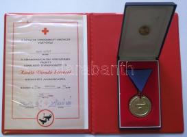 1983. "kiváló Véradó Szervező" kitüntetés eredeti dísztokban miniatűrrel és adományozói okirattal T:2