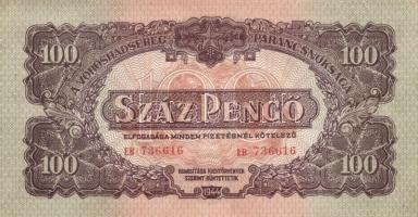 1944. 100P "V.H." (2x) egymásutáni sorszámmal T:I