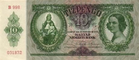 1936. 10P (2x) egymásutáni sorszámmal T:I