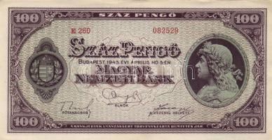 1945. 100P (2x) egymásutáni sorszámmal T:I-