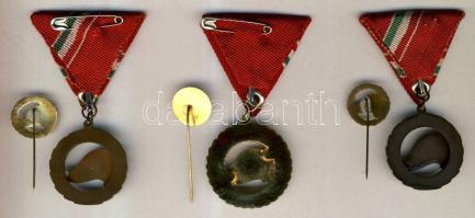 cca 1980. 2db "Előre" Kiváló Úttörővezető kitüntetés miniatűrrel eredeti dísztokban + &quo...