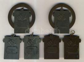 cca 1949-50. "MEFESZ" Atlétika díjérmek I.,II.,III. helyezésért, összesen 6db T:2,3 (kettő...