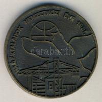 1987. "Hajléktalanok Nemzetközi Éve" Br emlékplakett (d=55mm) T:1-