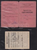 1945 Személyi-, deportált és orvosigazolvány 4 db