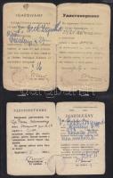 1945 Személyi-, deportált és orvosigazolvány 4 db
