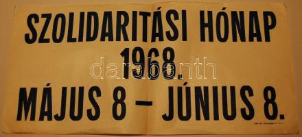 1968 Plakát Szolidaritási hónap