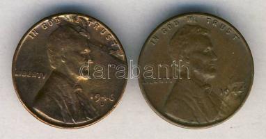 USA 1944-46 1c "Lincoln" hibás veret! (2x) T:3