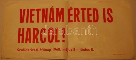 1968 Plakát Vietnám érted is harcol