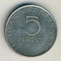 1948. 5Ft Ag "Petőfi" T:2- kis ph.