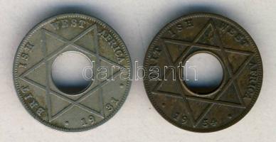 Brit Nyugat-Afrika 1931. 1/10p + 1954. 1/10p T:2,3