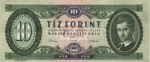 1949-1962. 10Ft (3x) klf évszámmal T:III