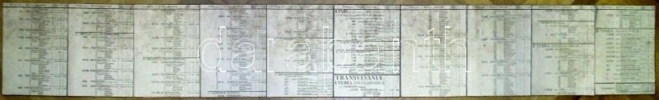 1806 Lipszky János: Mappa generalis regni Hungariae... c. Magyarország első modern térképe. 3 szelvé...