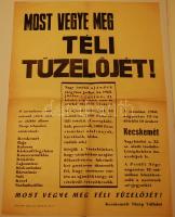 1968 Plakát Most vegye meg téli tüzelőjét