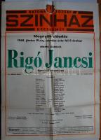 1968 Kecskemét Katona József színház: Rigó Jancsi plakát