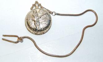 MINOX márkájú horgász domborműves zsebóra új állapotban, dobozban!