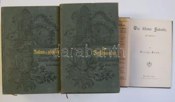 Collection Hartleben 21 db német nyelvű regény egységes aranyozott festett egészvászon kötésben jó á...