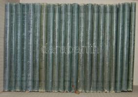 Collection Hartleben 21 db német nyelvű regény egységes aranyozott festett egészvászon kötésben jó á...