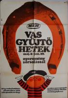 1968 MÉH vasgyűjtő hetek nagyalakú színes plakát