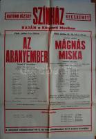 1968 Mágnás Miska, Aranyember nagyalakú színházi plakátja