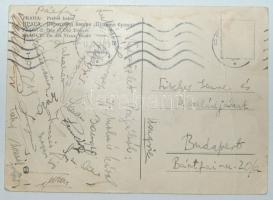 1949 A magyar válogatott összes tagja (Puskás, Szusza, Bozsik, Kocsis, Turai...) valamint Sebes Gusz...