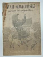 1959 Magyarország-Svájc labdarúgó mérközés meccsfüzete / Match booklet