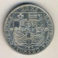 Csehszlovákia 1937. 20K Ag "Masaryk" T:2