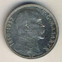 Csehszlovákia 1937. 20K Ag "Masaryk" T:2