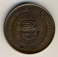 1989. "MÉE-Székesfehérvár-Albert király 1437-1439" Br emlékérem szign.:Fritz Mihály T:1